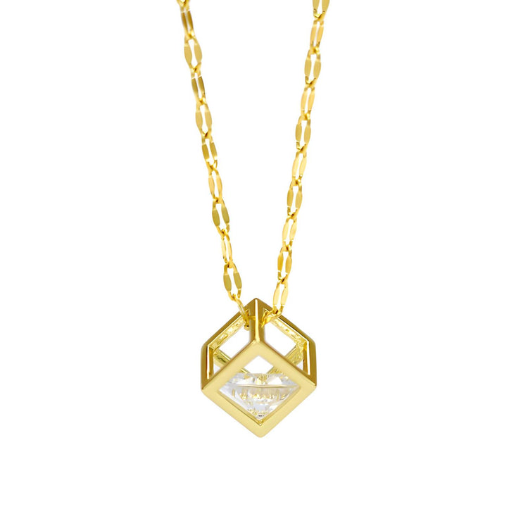 18K gold plated Stainless steel necklace, Intensity