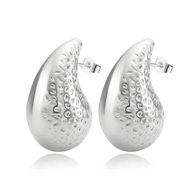 Stainless steel  Teardrops earrings, Intensity