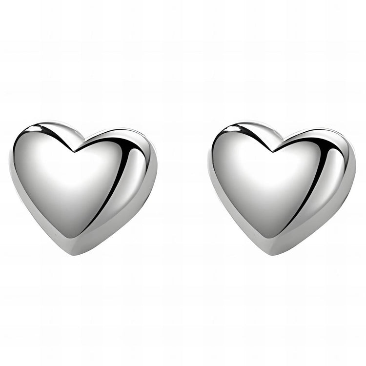 Stainless steel  Hearts earrings, Intensity