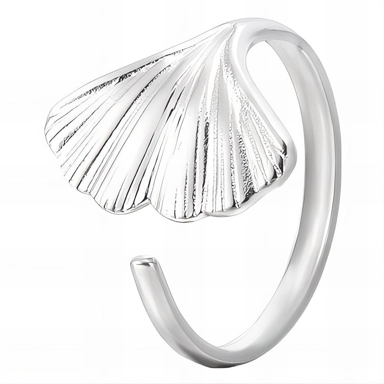 Stainless steel  Seashells finger ring, Intensity