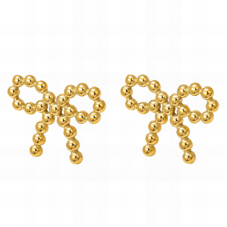 18K gold plated Stainless steel earrings, Intensity