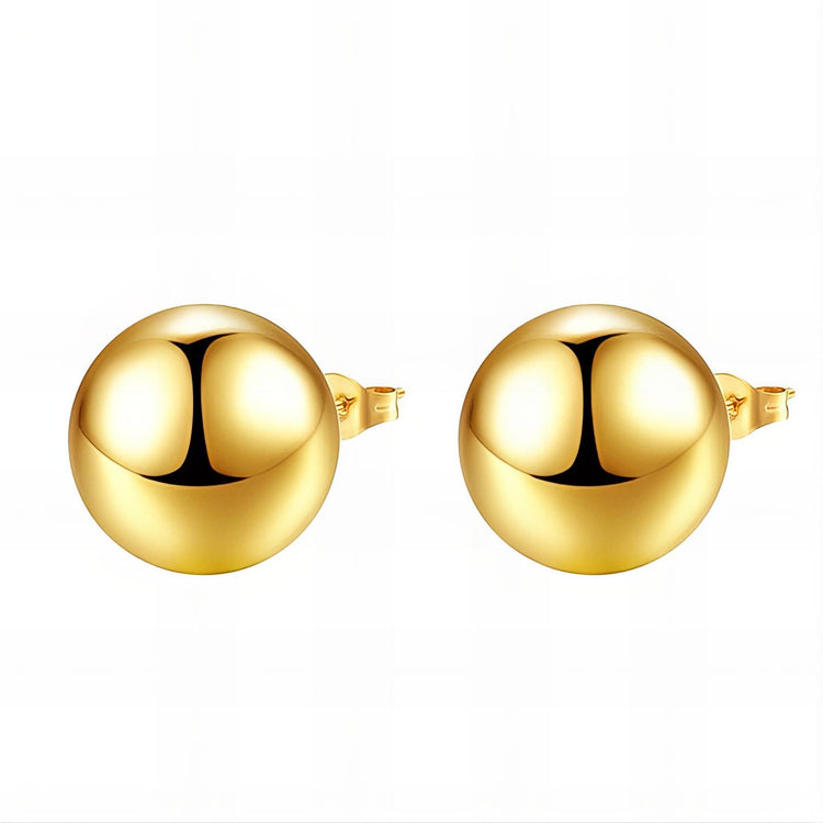 18K gold plated Stainless steel earrings, Intensity