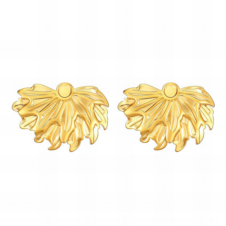 18K gold plated Stainless steel earrings, Intensity