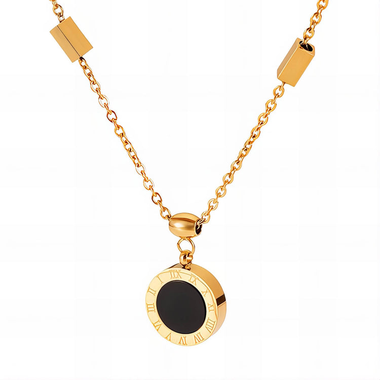 18K gold plated Stainless steel necklace, Intensity