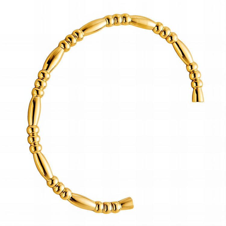 18K gold plated Stainless steel bracelet, Intensity