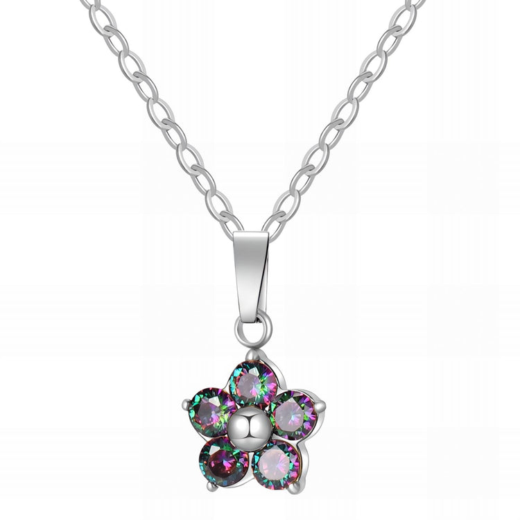 Stainless steel  Flower necklace, Intensity