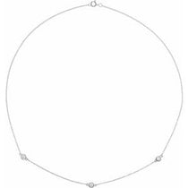Bezel-Set Station Necklace