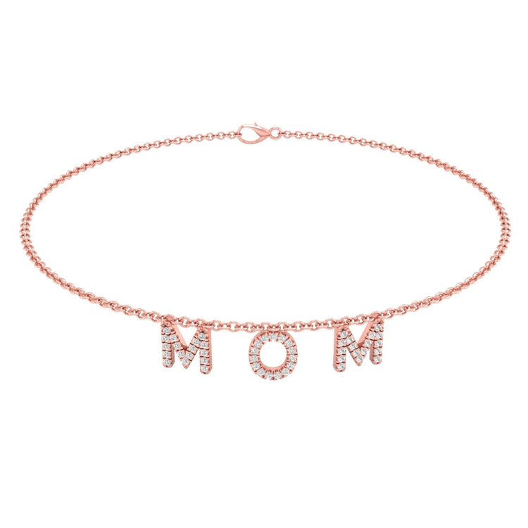 Mom Diamond Accent Bracelet 7.5"