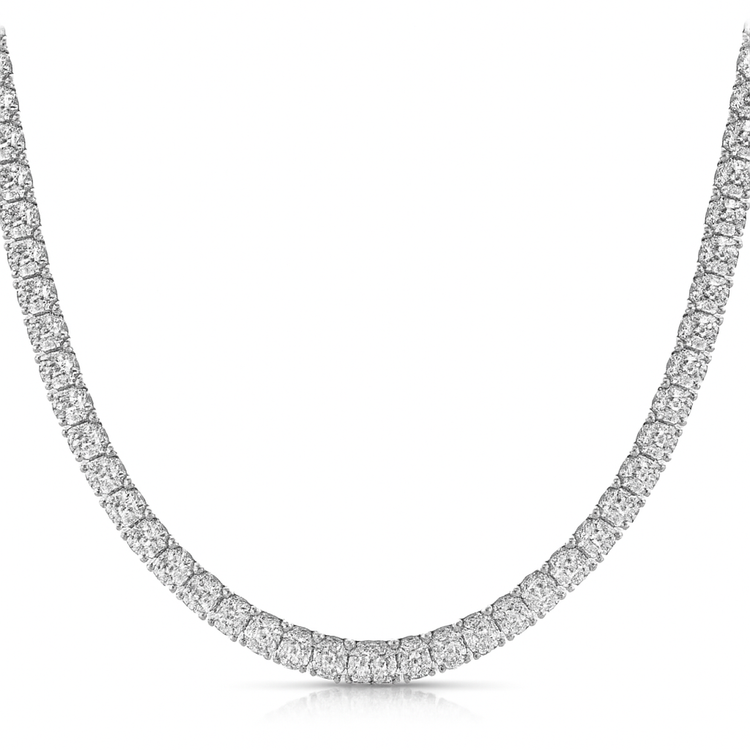 14k Lab Grown Diamond Tennis Necklace