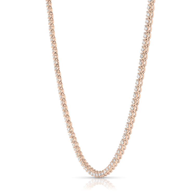 3 Ctw Buttercup Diamond Tennis Necklace