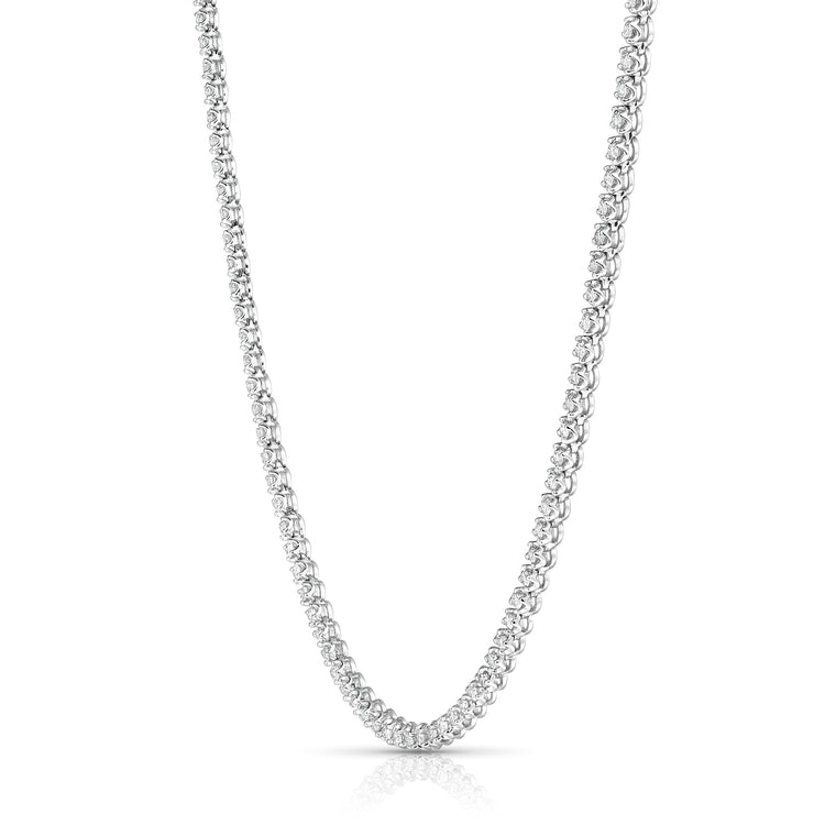 3 Ctw Buttercup Diamond Tennis Necklace