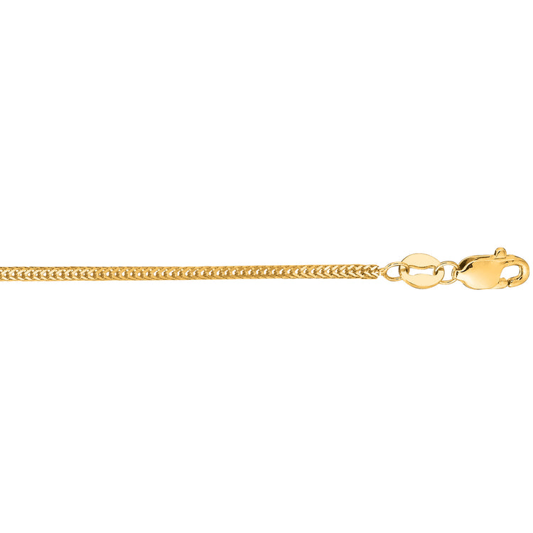 14K Gold 1mm Foxtail Chain