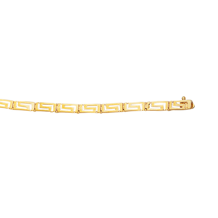 14K Gold Greek Key Bracelet