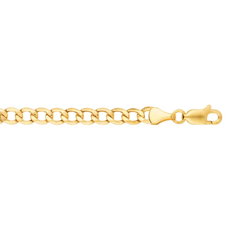 14K Gold 5.3mm Lite Curb Chain