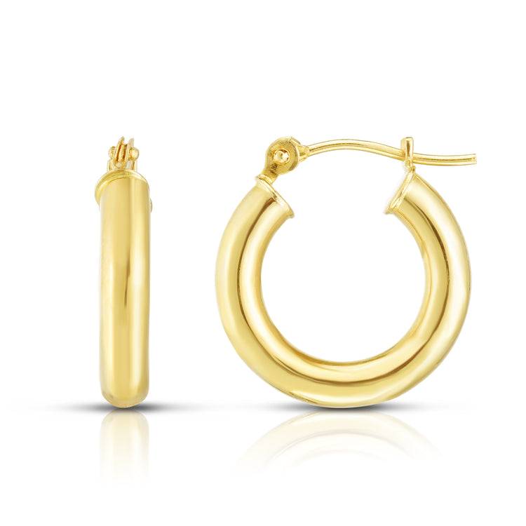 14K Gold 3mm Hoop Earring