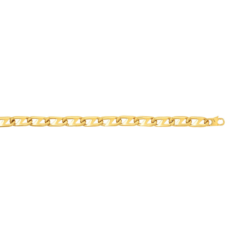 14K Gold Z Link Bracelet