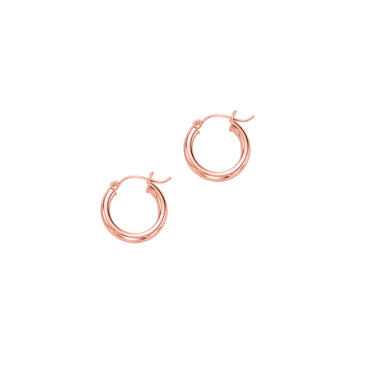 14K Gold 3mm Hoop Earring