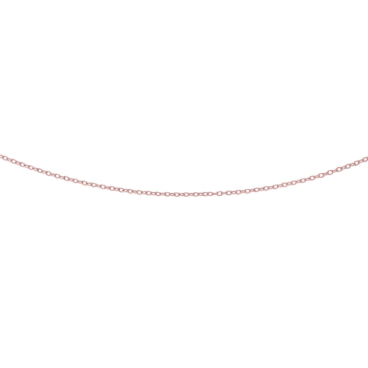 14K Gold 2.5mm Textured Cable Chain