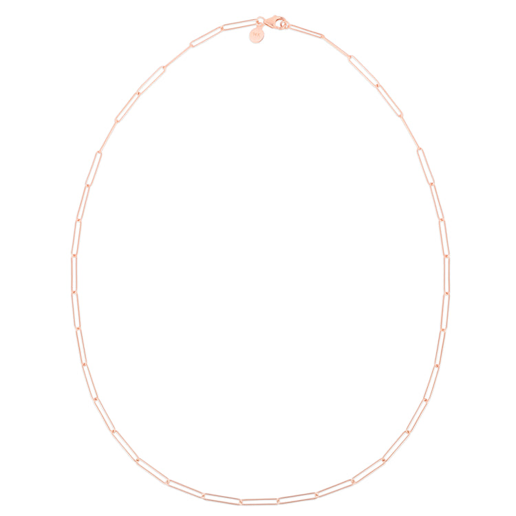 14K Lungo Paperclip Chain Necklace
