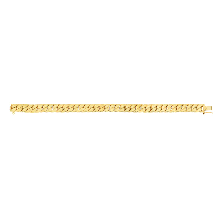 14K Gold Maschio Skinny Modern Curb Bracelet