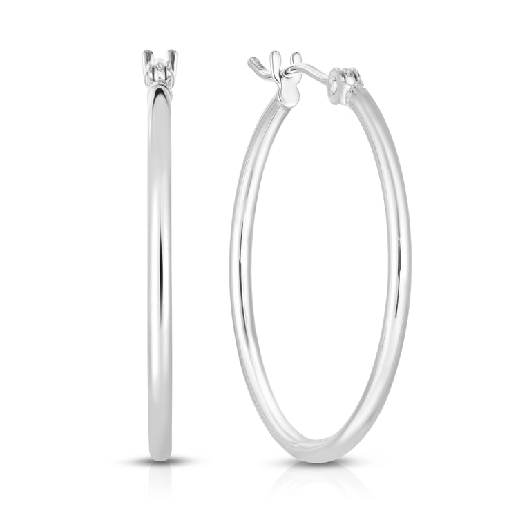 14K Gold 1.5mm Hoop Earring