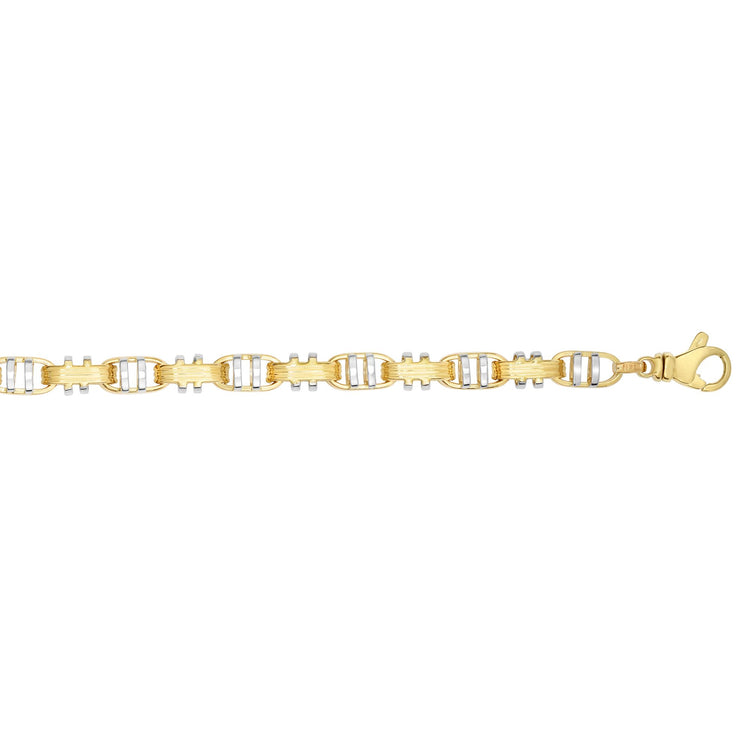 14K Gold Fancy Anchor Link Bracelet