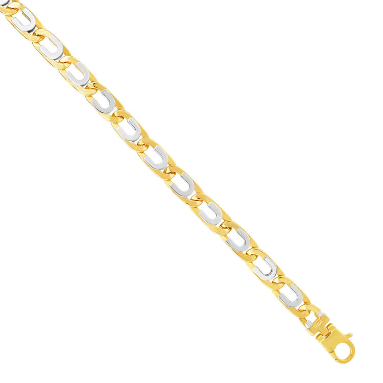 14K Gold Horseshoe Link